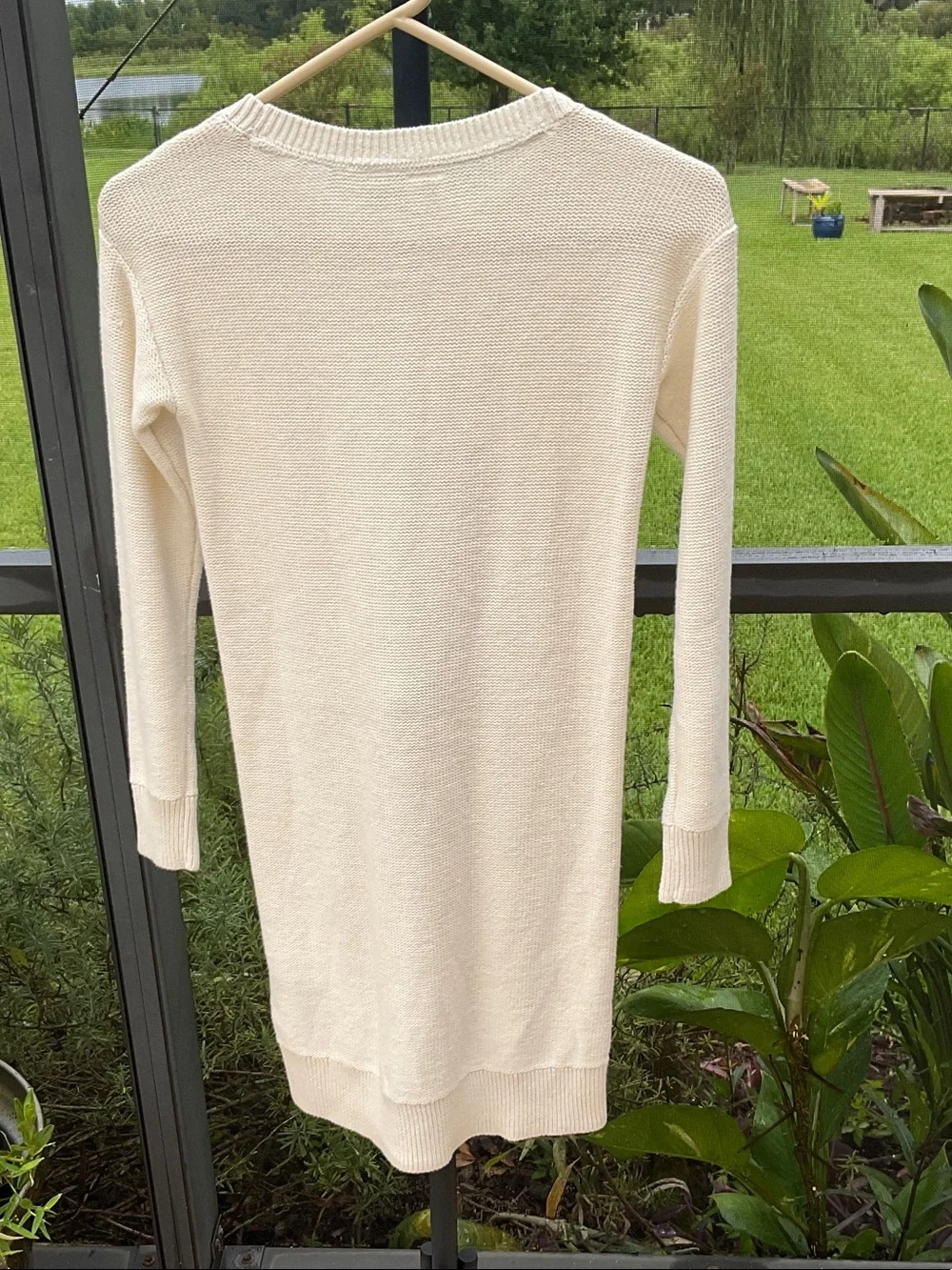 GAP Cream Cable Knit Long Sleeve Girls Dress